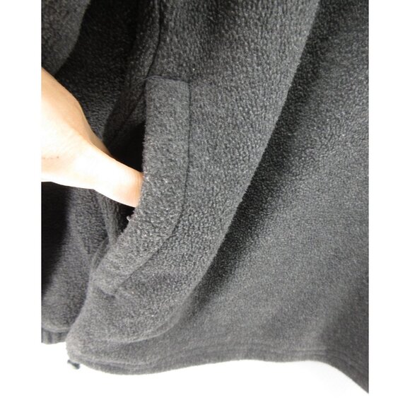 VINTAGE Champion Sweater Large Jacket Fleece Pullover 1/4 Zip Logo Y2K - Picture 6 of 13